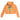 Orange Motu-Vita Fashion-Forward Doge Cropped Hoodie